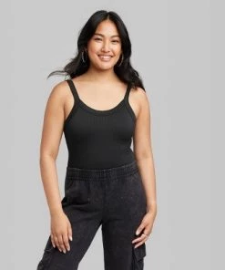 Women's Seamless Tank Bodysuit - Wild Fable™ White