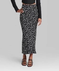 Women's Maxi Skirt - Wild Fable™ Floral Black Floral
