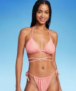 Women's Triangle Wrap Bikini Top - Wild Fable™ Pink Lurex 12 Women's Triangle Wrap Bikini Top - Wild Fable™ Pink Lurex -Wild Fable Shop GUEST 04c58f2f 7743 487b 8ccd 79e1a992d70a