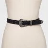 Women's Double Perf Western Belt - Wild Fable™ Black XL