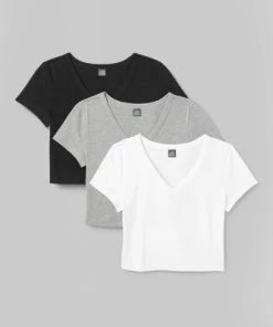 Women's Short Sleeve V-Neck 3pk Bundle T-Shirt - Wild Fable™ White 15 Women's Short Sleeve V-Neck 3pk Bundle T-Shirt - Wild Fable™ White -Wild Fable Shop GUEST 0c796f64 4a44 493a 8ced 8b2d567b4828