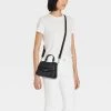 Mini Bow Top Handle Crossbody Bag - Wild Fable™ Silver