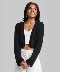 Women's Cropped Cardigan - Wild Fable™ Light Yellow