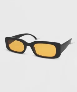 Women's Solid Plastic Rectangle Sunglasses - Wild Fable™