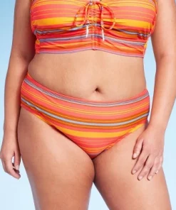 Women's Mid-Rise Full Coverage Hipster Bikini Bottom - Wild Fable™ Red Striped -Wild Fable Shop GUEST 1872ab9f e1d8 4432 9df4 3599fd405245 3
