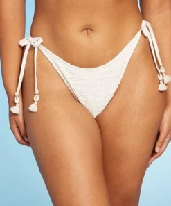 Women's Crochet Side-Tie Extra Cheeky Extra High Waist Bikini Bottom - Wild Fable™ Cream 17 Women's Crochet Side-Tie Extra Cheeky Extra High Waist Bikini Bottom - Wild Fable™ Cream -Wild Fable Shop GUEST 1b999c0e 1d74 437a a40a 8a5c4f1920fd 3
