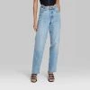 Women's High-Rise Straight Jeans - Wild Fable™ Medium Wash