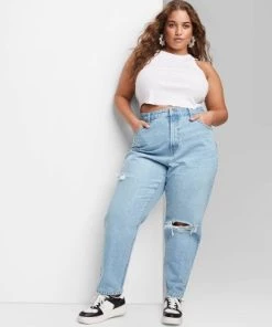 Women's Super-High Rise Curvy Tapered Jeans - Wild Fable™ Light Wash -Wild Fable Shop GUEST 1ccd85b9 307c 46b0 a26f bc4eb6030063