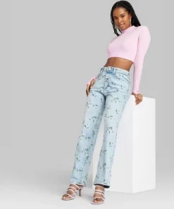 Women's 90's Relaxed Straight Jeans - Wild Fable™ Light Blue Floral 26 Women's 90's Relaxed Straight Jeans - Wild Fable™ Light Blue Floral -Wild Fable Shop GUEST 1d311423 17e5 42c0 a9bc 1f6f14ba4ce6 4