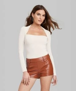 Women's Synthetic Bodysuit - Wild Fable™ Off-white