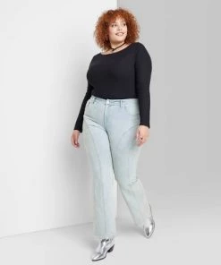 Women's Low-Rise Seamed Flare Jeans - Wild Fable™ Light Wash -Wild Fable Shop GUEST 216d40f6 4f5f 44f5 8f2f 07dc9a14fdc6