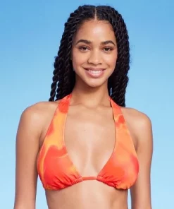 Women's Dye Effect Multiway Bikini Top - Wild Fable™ Red/Orange -Wild Fable Shop GUEST 229959d3 7ca3 40d7 a25b ce1823bbb4ea
