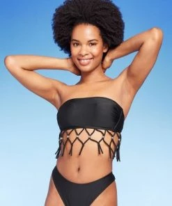 Women's Beaded Macrame Bandeau Bikini Top - Wild Fable™ Black 18 Women's Beaded Macrame Bandeau Bikini Top - Wild Fable™ Black -Wild Fable Shop GUEST 22fdc396 bb12 43f2 843e c34732f63cd2