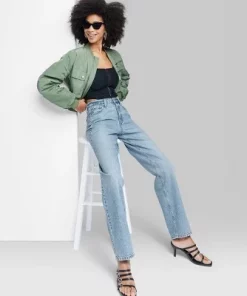 Women's High-Rise Straight Jeans - Wild Fable™ Medium Wash 31 Women's High-Rise Straight Jeans - Wild Fable™ Medium Wash -Wild Fable Shop GUEST 234499f7 94bf 4d7d 9dc3 a6f6e1a6dd94 9