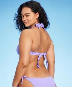 Women's Heart Pattern Eyelet Halter Bikini Top - Wild Fable™ Yellow -Wild Fable Shop GUEST 2478133b 66e0 4331 9bf0 9a9cdc95e1f5