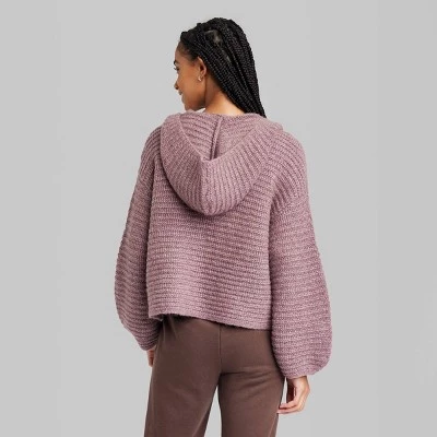 Women's Slouchy Sweater - Wild Fable™ Burgundy 2 Women's Slouchy Sweater - Wild Fable™ Burgundy - Image 2