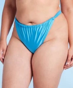 Women's Wide Strap Adjustable High Leg Bikini Bottom - Wild Fable™ Shiny Blue 6 Women's Wide Strap Adjustable High Leg Bikini Bottom - Wild Fable™ Shiny Blue -Wild Fable Shop GUEST 251c9819 597a 43f8 8d7b d775ae77b4ac