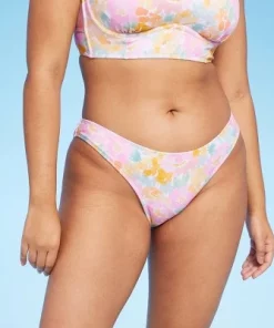 Women's Scoop Front Cheeky High Leg Bikini Bottom - Wild Fable™ Pink Floral Print -Wild Fable Shop GUEST 25d7f4ed 33ac 4a19 925c 94e111f82784