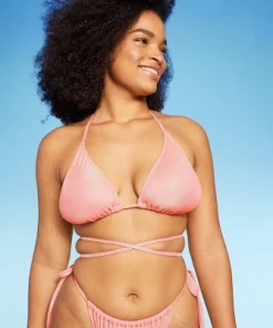 Women's Triangle Wrap Bikini Top - Wild Fable™ Pink Lurex 17 Women's Triangle Wrap Bikini Top - Wild Fable™ Pink Lurex -Wild Fable Shop GUEST 266c31fe 2148 47e3 af26 8bfc804ec0c4 3