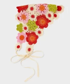 Crochet Headscarf - Wild Fable™ White/Red/Green/Floral Print