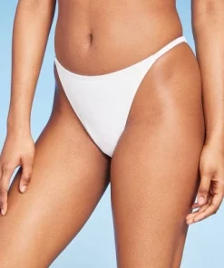 Women's High Leg Cheeky Side Tab Bikini Bottom - Wild Fable™ White -Wild Fable Shop GUEST 2d9f4753 0cc6 4949 9961 1a5654fdec41 4
