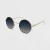 Women's Metal Round Sunglasses - Wild Fable™ Gold