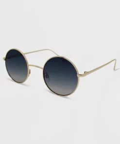 Women's Metal Round Sunglasses - Wild Fable™ Gold