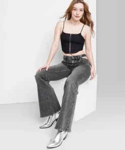 Women's High-Rise Cut Out Flare Jeans - Wild Fable™ Black Wash -Wild Fable Shop GUEST 33d012c0 c80e 47de bd6d eaac918b9e3a 6