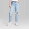 Women's Super-High Rise Tapered Jeans - Wild Fable™ Light Blue