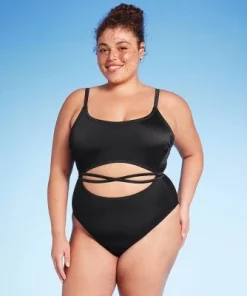 Women's Wrap Cut Out Cheeky One Piece Swimsuit - Wild Fable™ Black -Wild Fable Shop GUEST 34819633 fef4 4755 9372 34c95fdc87fa 6
