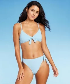 Women's Tie-Front Pique Textured Bralette Bikini Top - Wild Fable™ Rust -Wild Fable Shop GUEST 3d8e8686 dfd5 45ac a15e e10b29626ccf