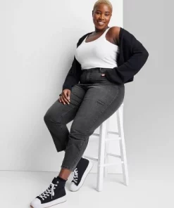 Women's Super-High Rise Tapered Jeans - Wild Fable™ Black Wash 38 Women's Super-High Rise Tapered Jeans - Wild Fable™ Black Wash -Wild Fable Shop GUEST 3f166a8f eb37 4162 98f1 e15dba8887ef 6