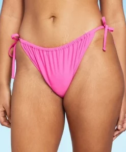 Women's Side-Tie Low-Rise Adjustable Bikini Bottom - Wild Fable™ Pink -Wild Fable Shop GUEST 45661a8c 83ff 474b befb ca642cef4bda