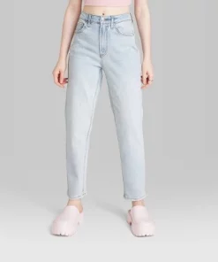 Women's Super-High Rise Tapered Jeans - Wild Fable™ Light Wash