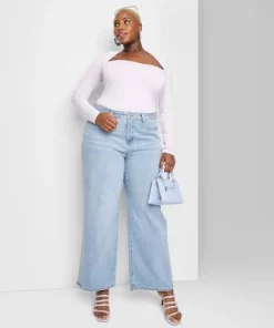 Women's High-Rise Wide Leg Baggy Jeans - Wild Fable™ Light Blue 35 Women's High-Rise Wide Leg Baggy Jeans - Wild Fable™ Light Blue -Wild Fable Shop GUEST 4b4ad47a 8974 49f8 9a45 80836056c4d8 3