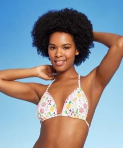 Women's Fruit Print Triangle Bikini Top - Wild Fable™ White -Wild Fable Shop GUEST 4e5d5b0a 236c 4a48 8da2 8575a5fc5ccc