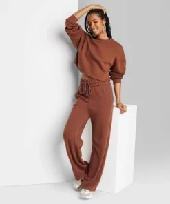Women's High-Rise Wide Leg French Terry Sweatpants - Wild Fable™ Brown 18 Women's High-Rise Wide Leg French Terry Sweatpants - Wild Fable™ Brown -Wild Fable Shop GUEST 5063d714 5705 45c5 9761 a9179fc9b3fa 3