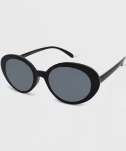 Women's Plastic Oval Sunglasses - Wild Fable™ Black