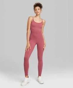 Women's Seamless Fabric Bodysuit - Wild Fable™ Magenta