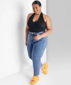 Women's Super-High Rise Curvy Tapered Jeans - Wild Fable™ Medium Wash 36 Women's Super-High Rise Curvy Tapered Jeans - Wild Fable™ Medium Wash -Wild Fable Shop GUEST 56b8321e c1d8 42e8 adde bf5929706334 4