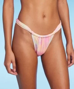 Women's Mesh Overlay Wide Strap Adjustable Ultra High Leg Bikini Bottom - Wild Fable™ Multi Swirl Print -Wild Fable Shop GUEST 57272a6d ecde 4ff7 bd0a dd88872facf3 4