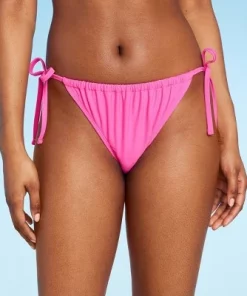 Women's Side-Tie Low-Rise Adjustable Bikini Bottom - Wild Fable™ Pink -Wild Fable Shop GUEST 5b38b593 8e71 43e7 9a78 915c97db668e 1