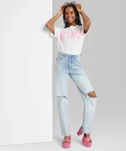 Women's High-Rise Straight Jeans - Wild Fable™ Light Wash 24 Women's High-Rise Straight Jeans - Wild Fable™ Light Wash -Wild Fable Shop GUEST 5ba39956 9891 4969 a51d 528d8d7877fc 2