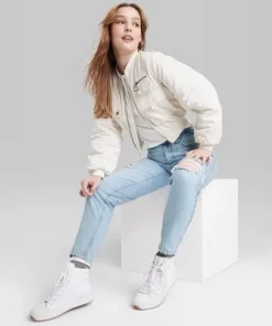 Women's Super-High Rise Tapered Jeans - Wild Fable™ Light Blue -Wild Fable Shop GUEST 61074424 6018 4798 aecb 1a46d2132bf6 9