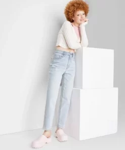 Women's Super-High Rise Tapered Jeans - Wild Fable™ Light Wash -Wild Fable Shop GUEST 63a213b2 e61f 4e87 8d98 025846d05916 9