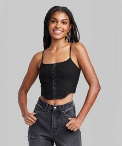 Women's Lace Corset Tank Top - Wild Fable™ White Lace