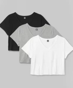Women's Short Sleeve V-Neck 3pk Bundle T-Shirt - Wild Fable™ White 24 Women's Short Sleeve V-Neck 3pk Bundle T-Shirt - Wild Fable™ White -Wild Fable Shop GUEST 6961188c 582e 4411 a367 956609d152a5 3
