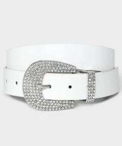 Women's Rhinestone Buckle Belt - Wild Fable™ White -Wild Fable Shop GUEST 6c1e4ae3 213e 4b3f 8183 9755c7056419