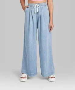 Women's Super-High Rise Soft Wide Leg Jeans - Wild Fable™ Blue