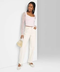 Women's High-Rise Straight Jeans - Wild Fable™ Cream 22 Women's High-Rise Straight Jeans - Wild Fable™ Cream -Wild Fable Shop GUEST 733ac292 037c 4f47 b2b6 d8a5ae3be40b